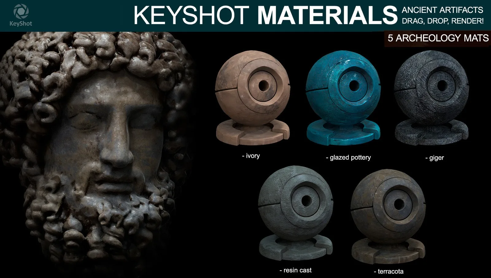 Archeology Materials - For Keyshot