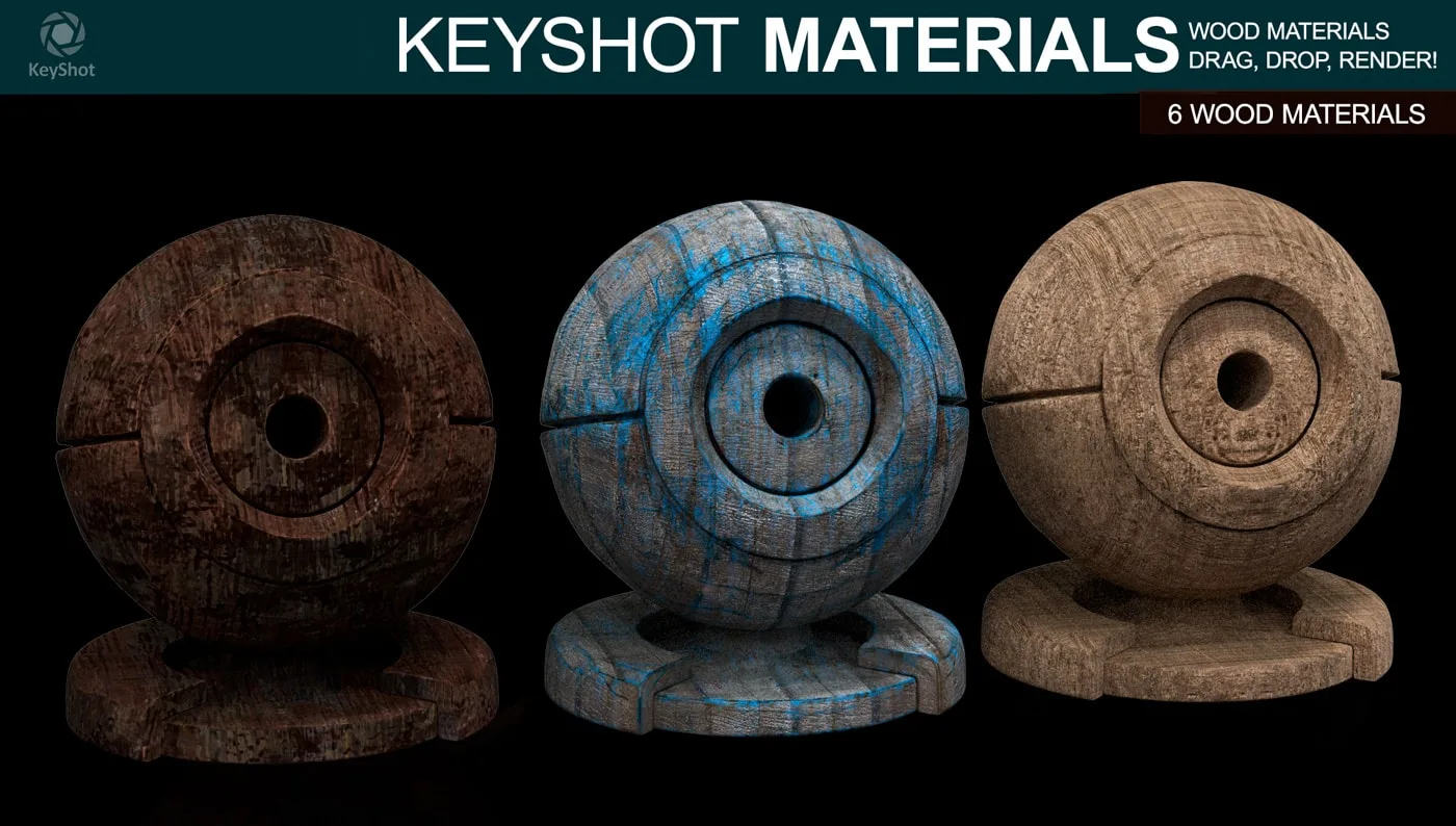 Wood Materials for Keyshot