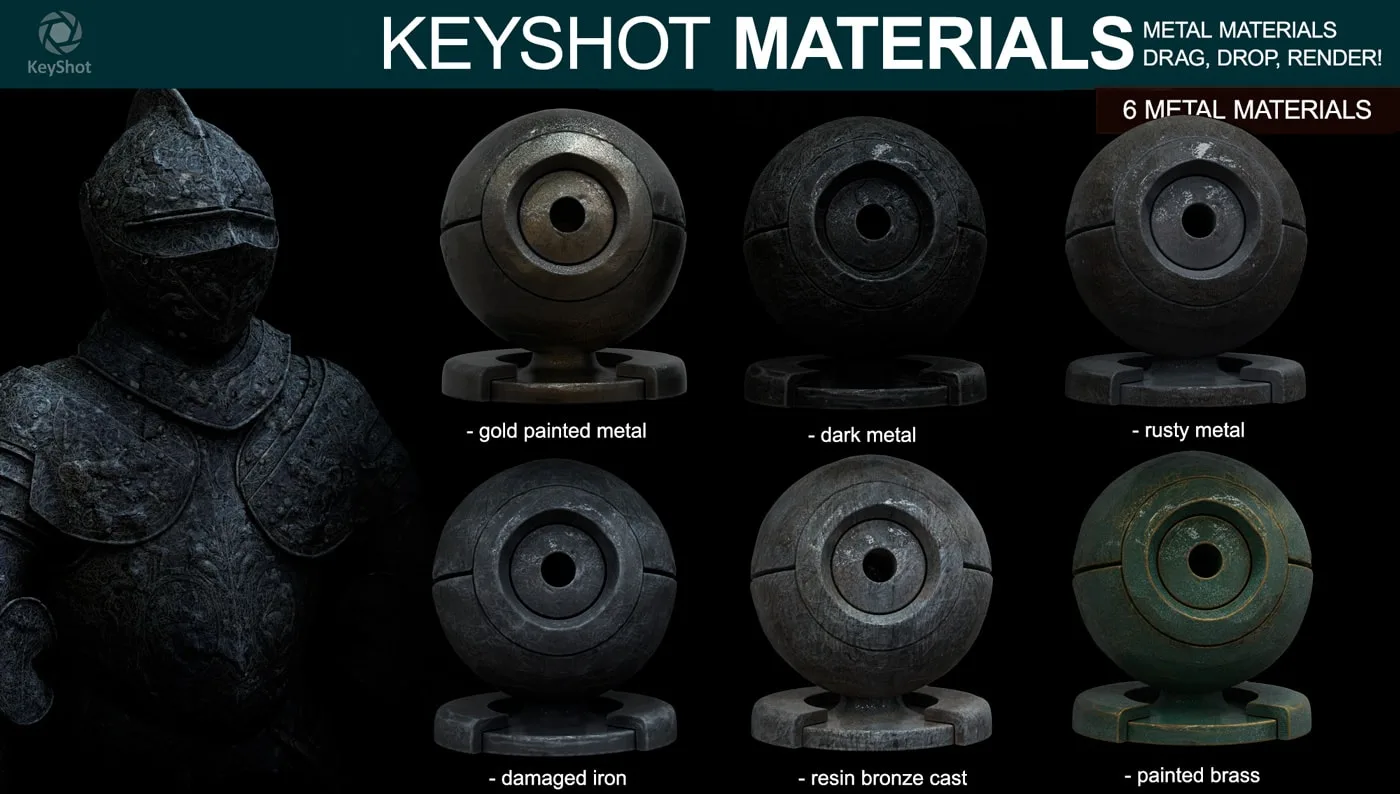 Metal Materials for Keyshot (Part 2)