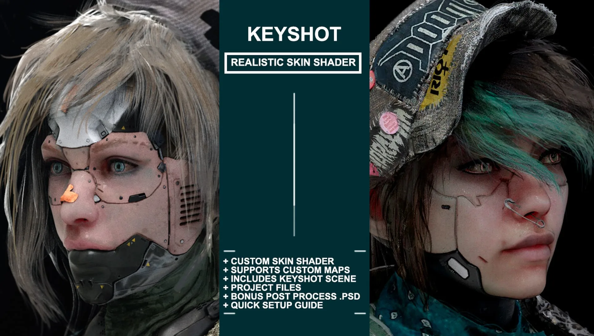 Realistic Skin Shader for Keyshot