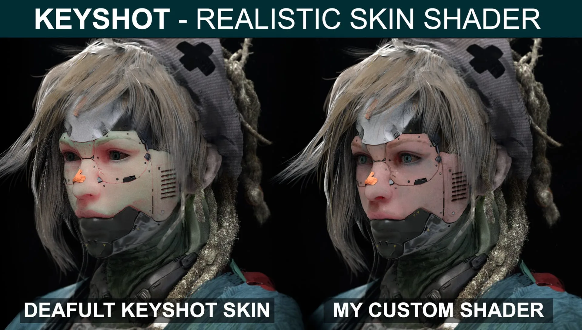 Realistic Skin Shader for Keyshot