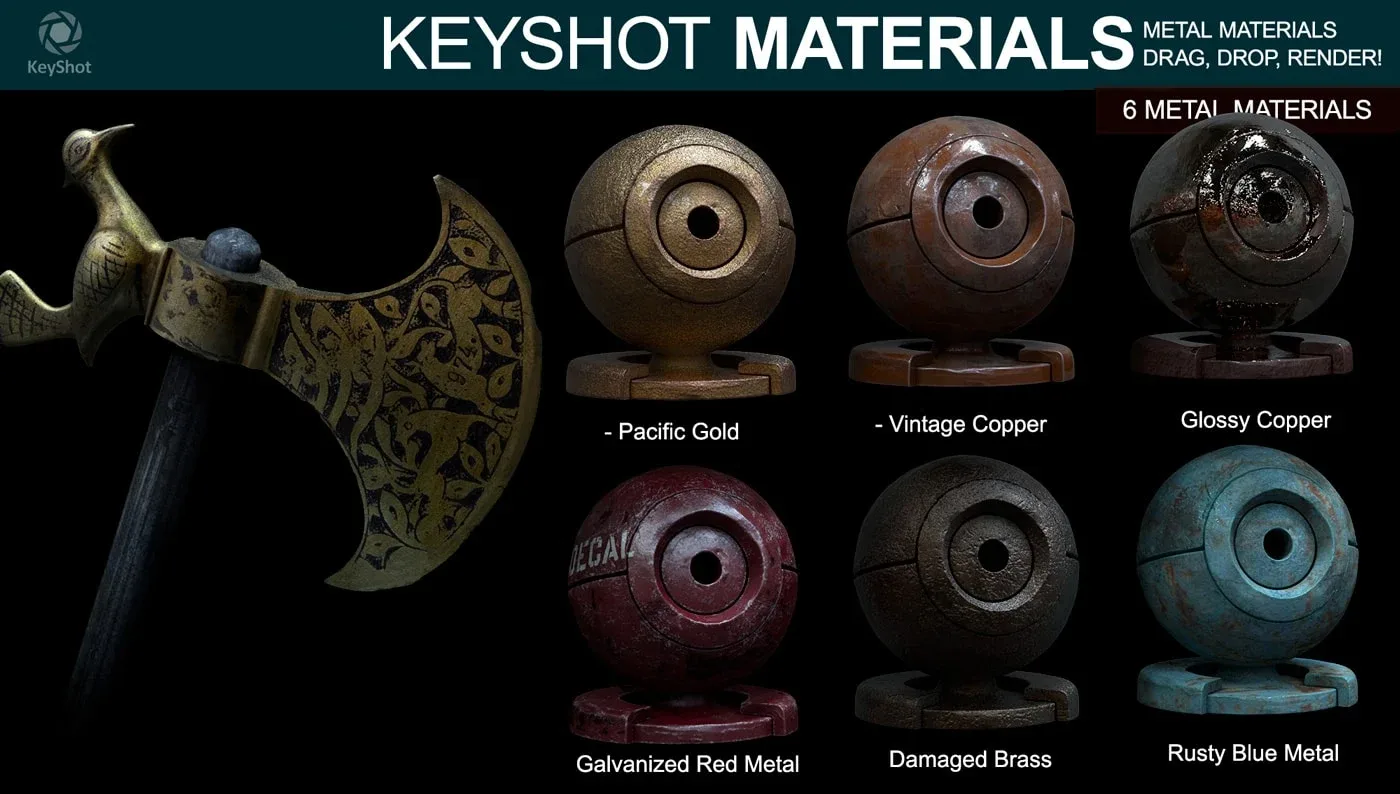 Metal Materials for Keyshot (Part 4)