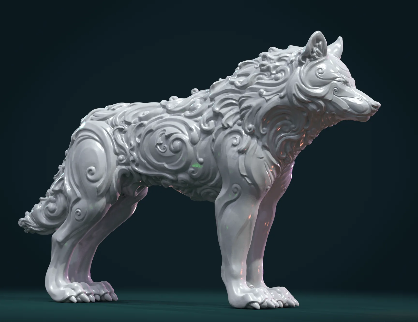 Wonderful Wolf - 3D Print Ready