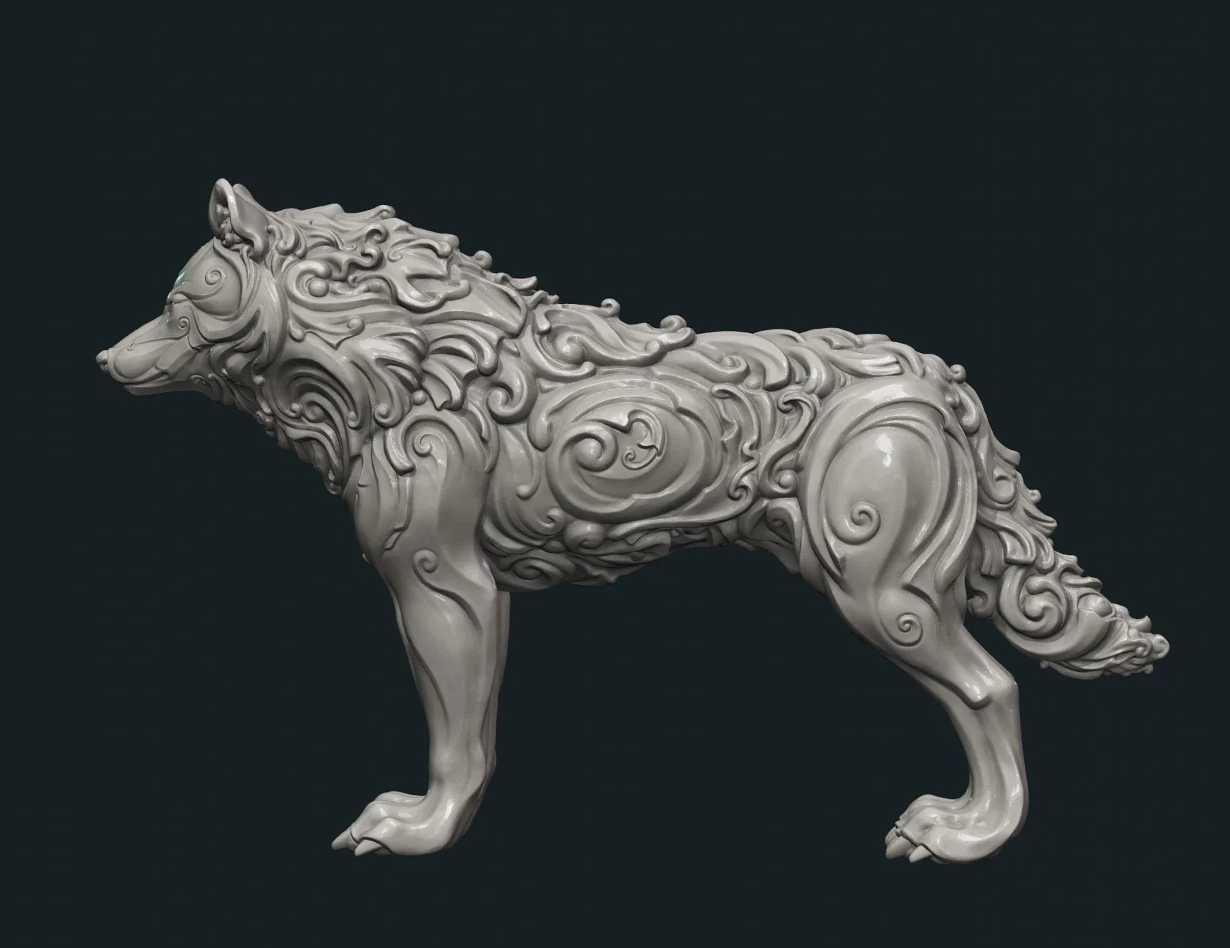 Wonderful Wolf - 3D Print Ready