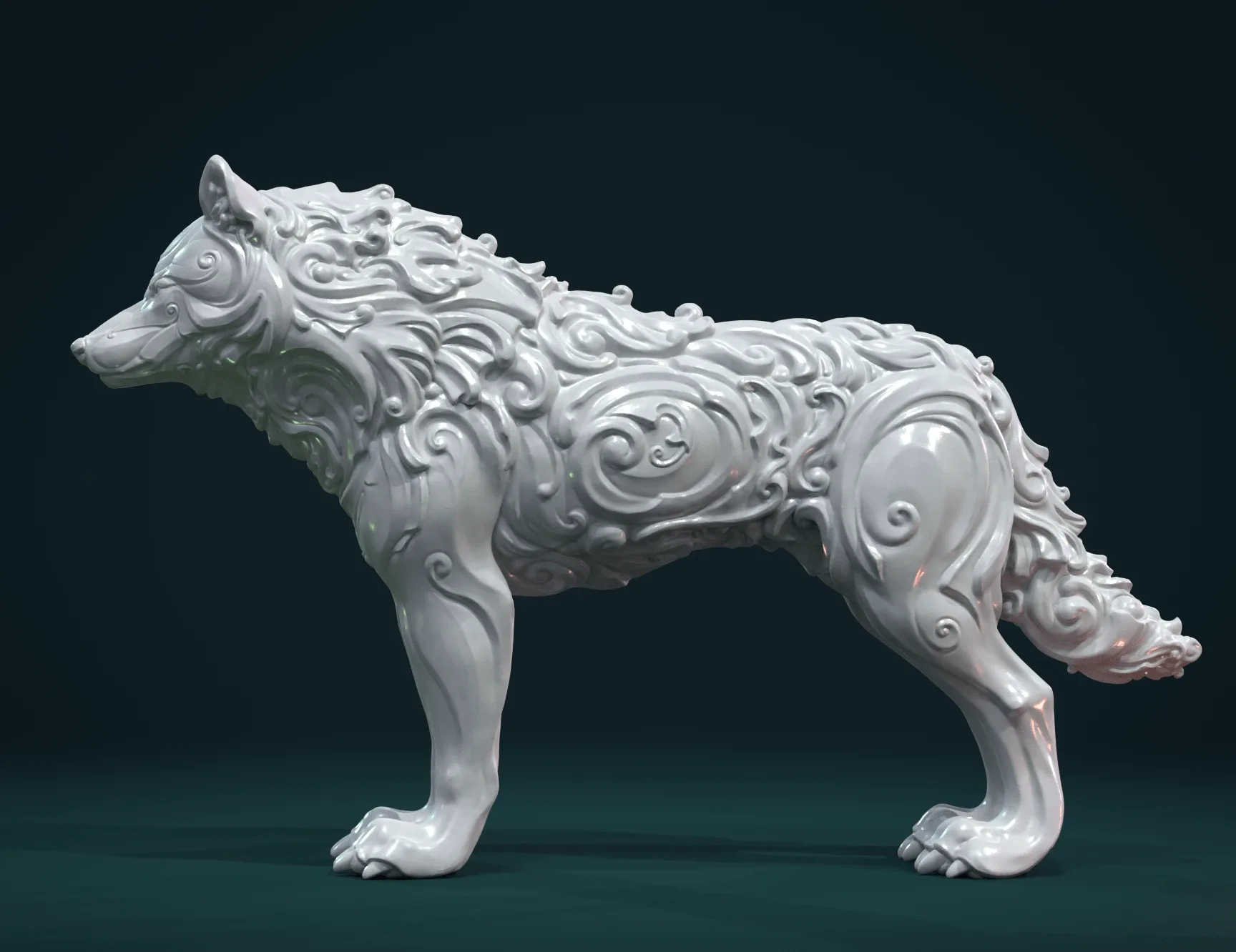 Wonderful Wolf - 3D Print Ready