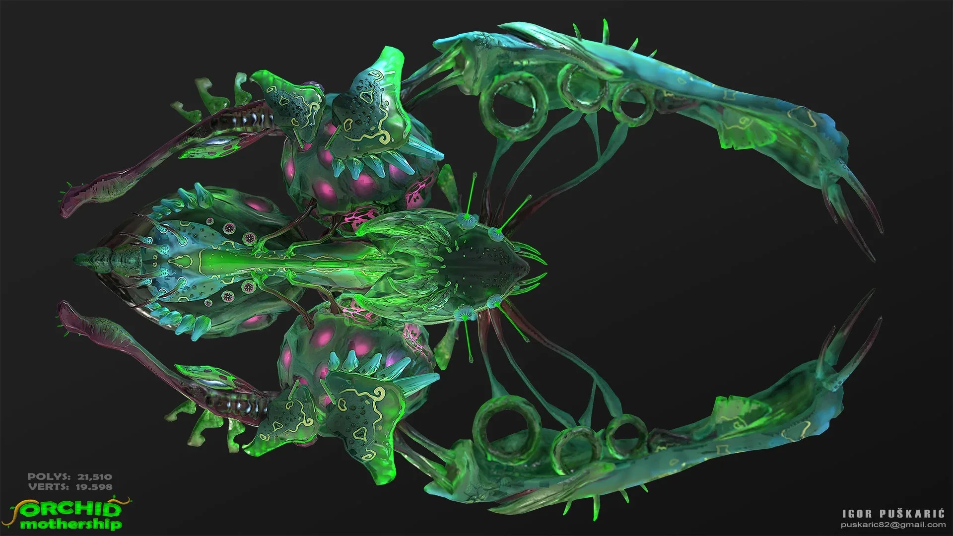 Orchid Mothership - PBR Animated