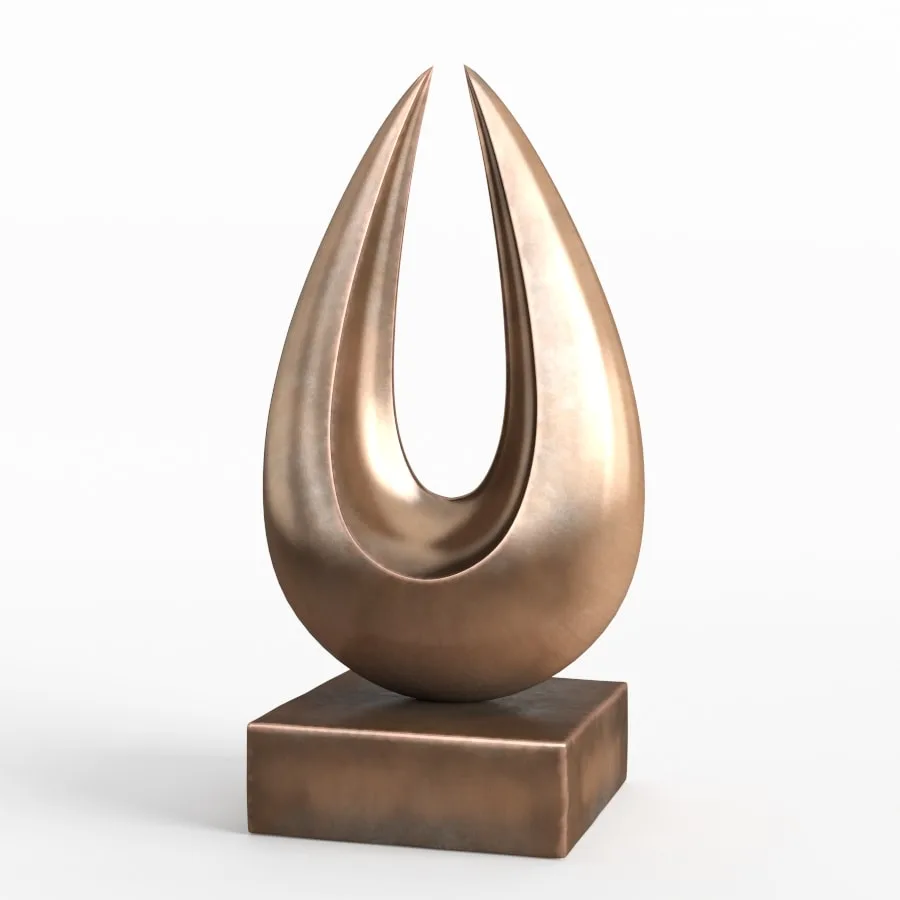 Modern Decorative Abstract Bronze Art Sculpture 02