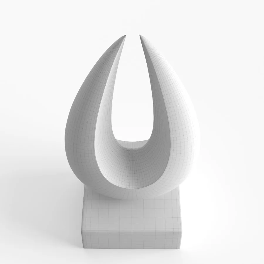 Modern Decorative Abstract Bronze Art Sculpture 02