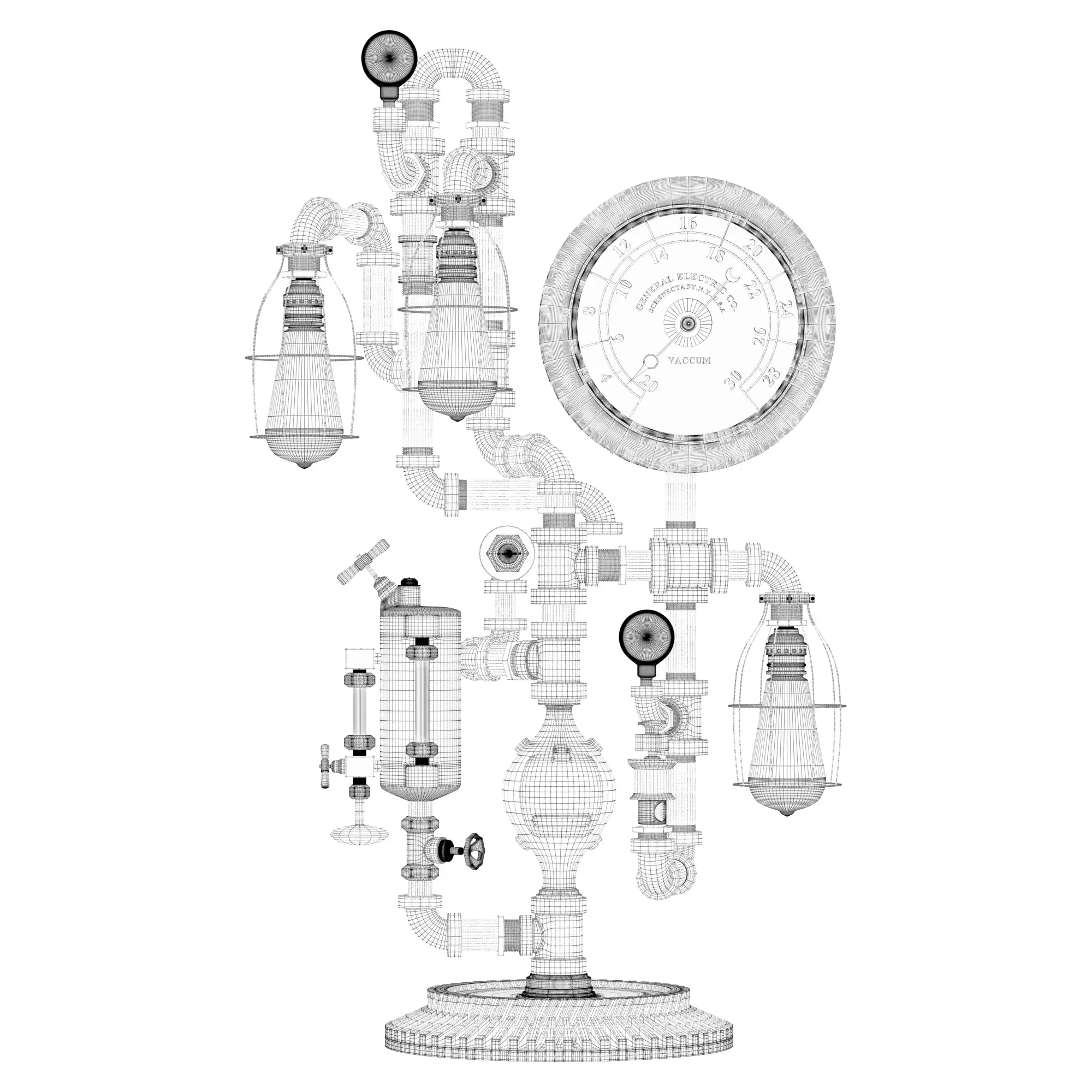 Steam Gauge Lamp by Machineagelamps FlippedNormals