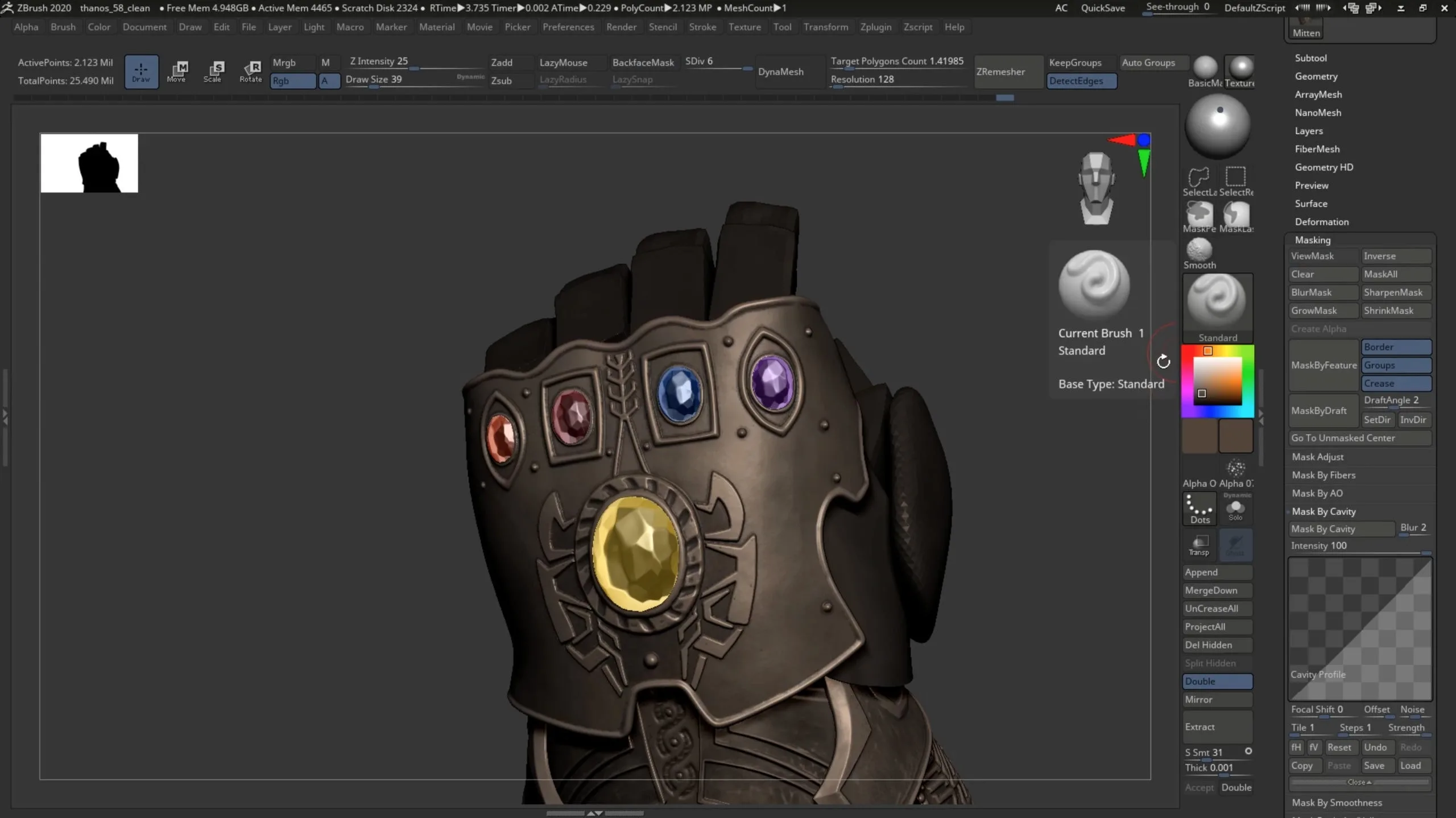 Sculpting The Infinity Gauntlet in ZBrush