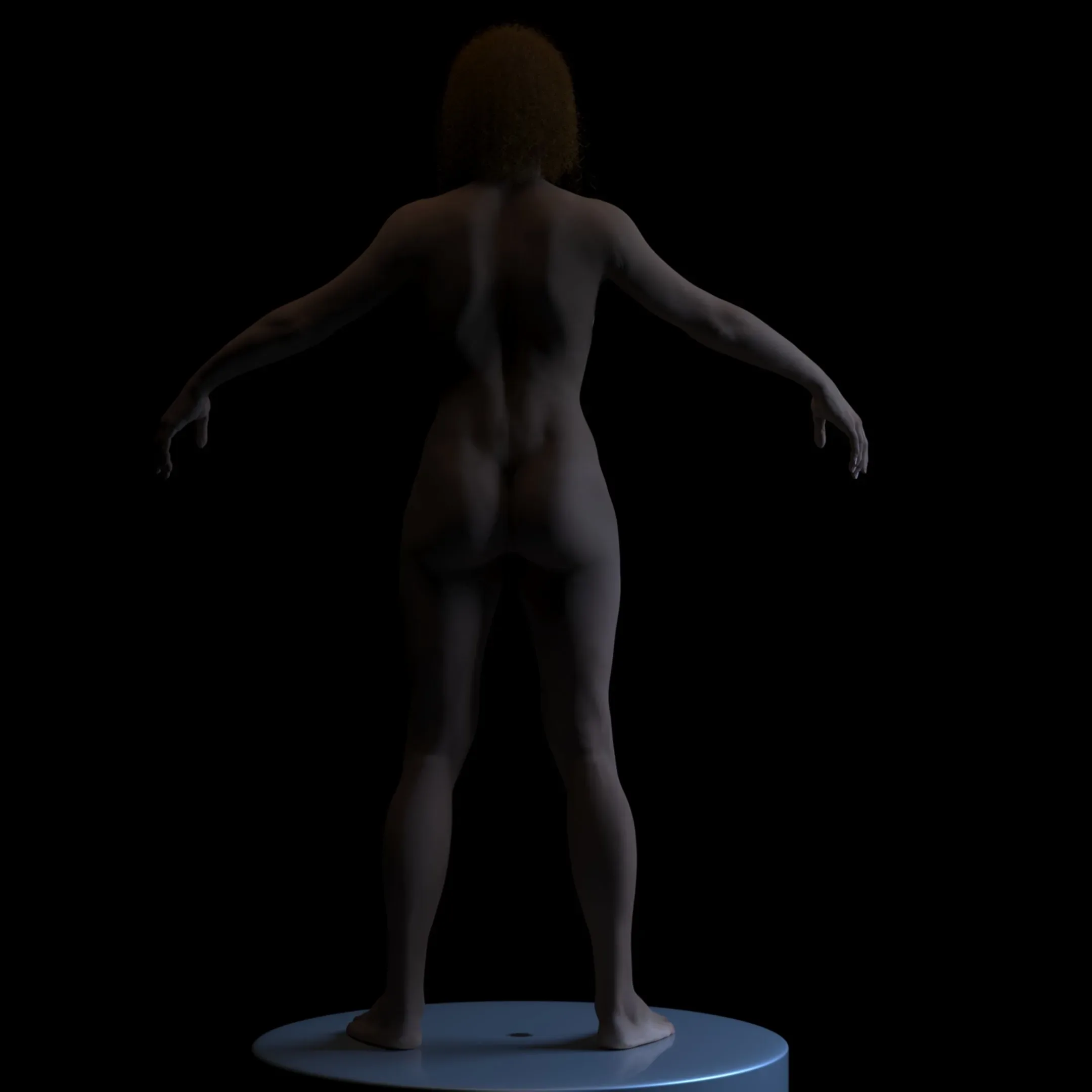 African Girl High Detail (High/Low Poly)