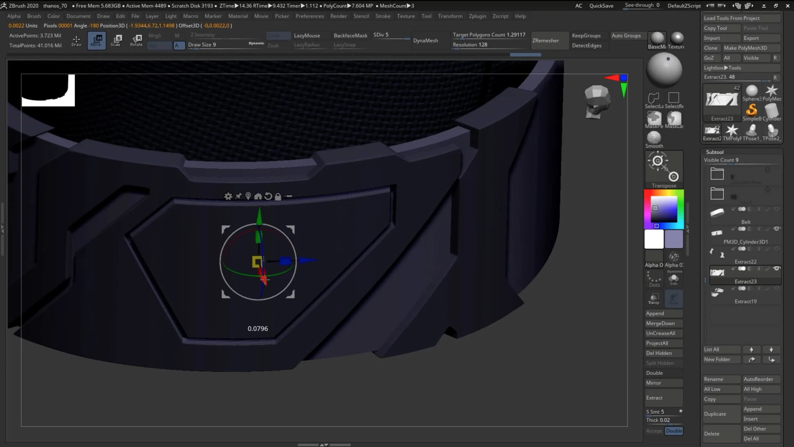 Sculpting Thanos & The Infinity Gauntlet in ZBrush