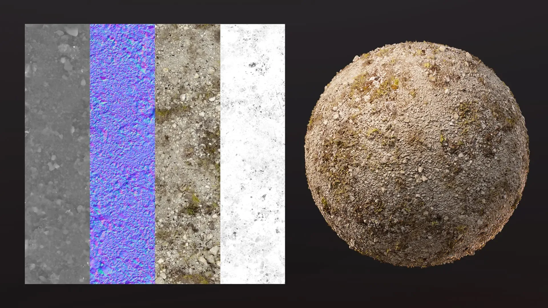 Grassy Gravel Ground - Photogrammetry Material