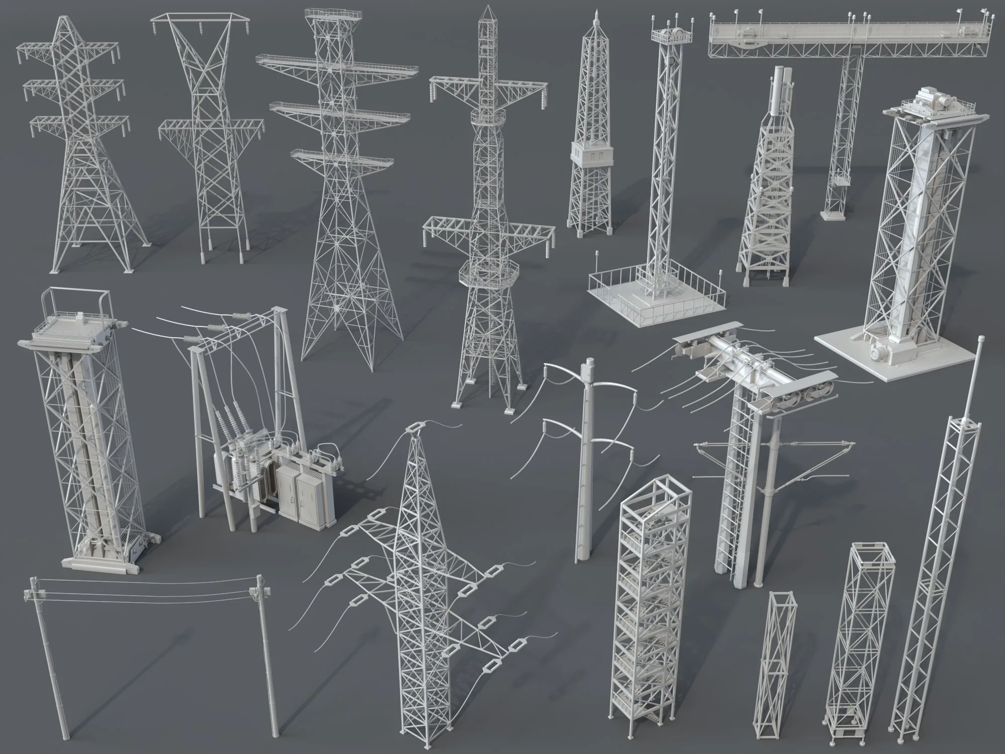 Electric Towers - 20 pieces