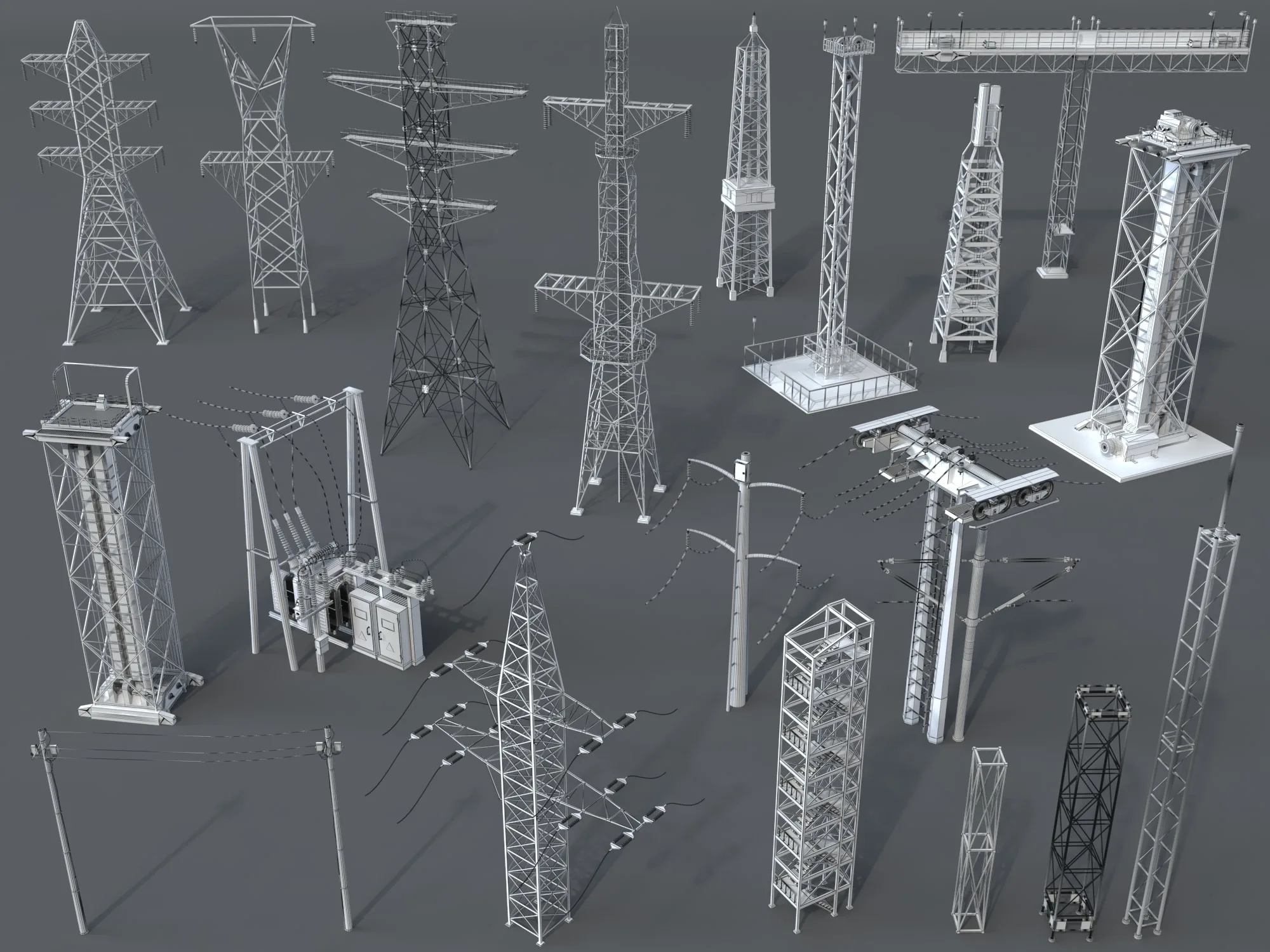 Electric Towers - 20 pieces