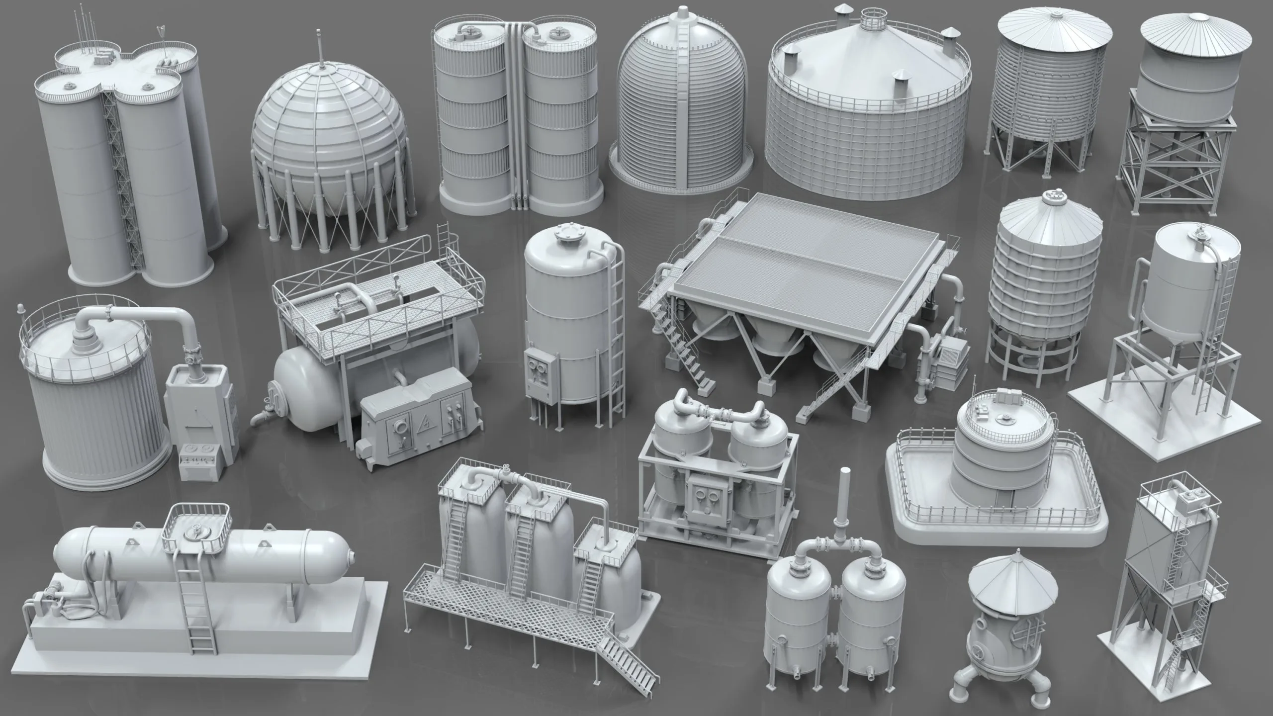 Industrial Tanks Part 1 - 20 Pieces