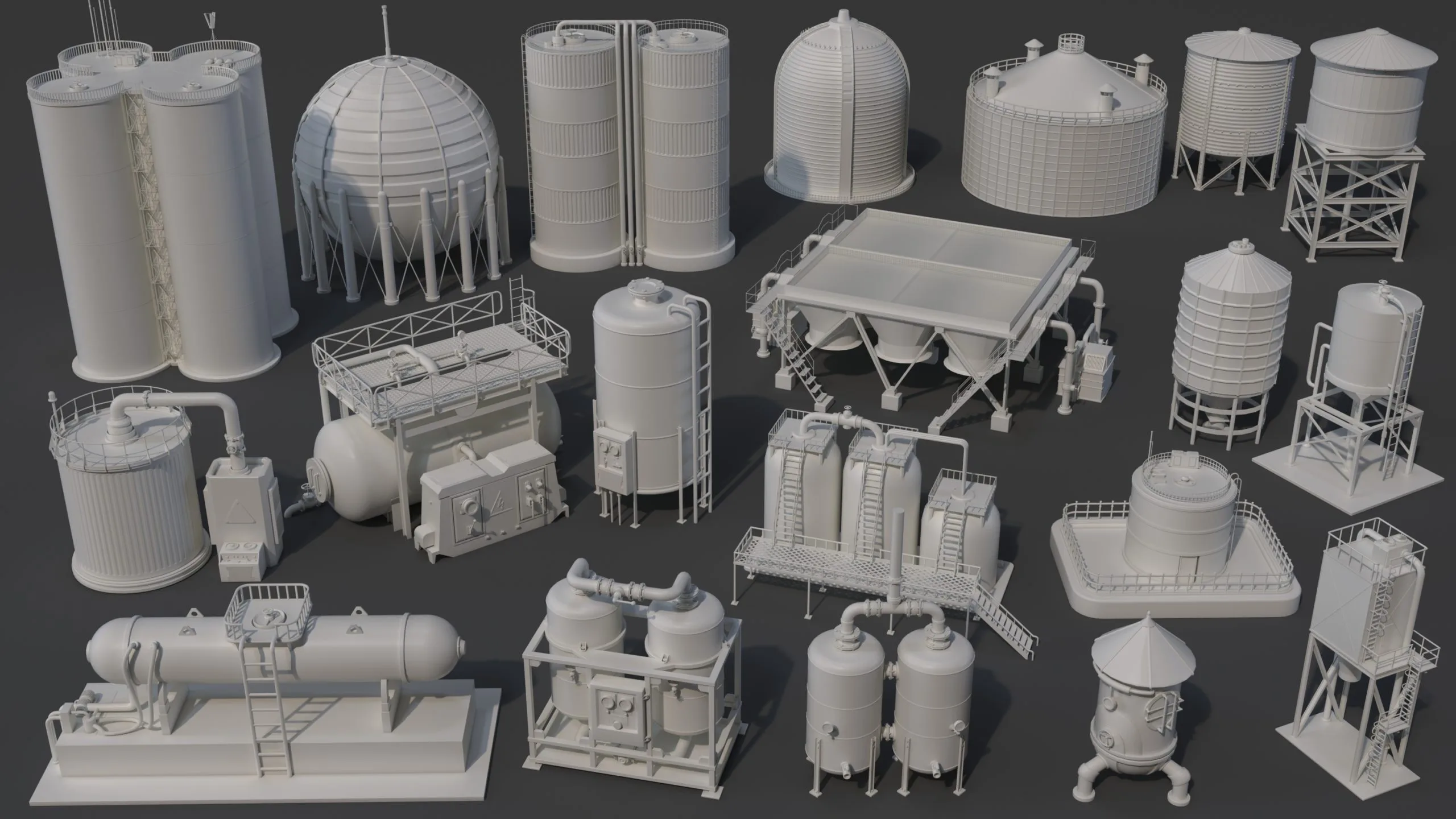 Industrial Tanks Part 1 - 20 Pieces