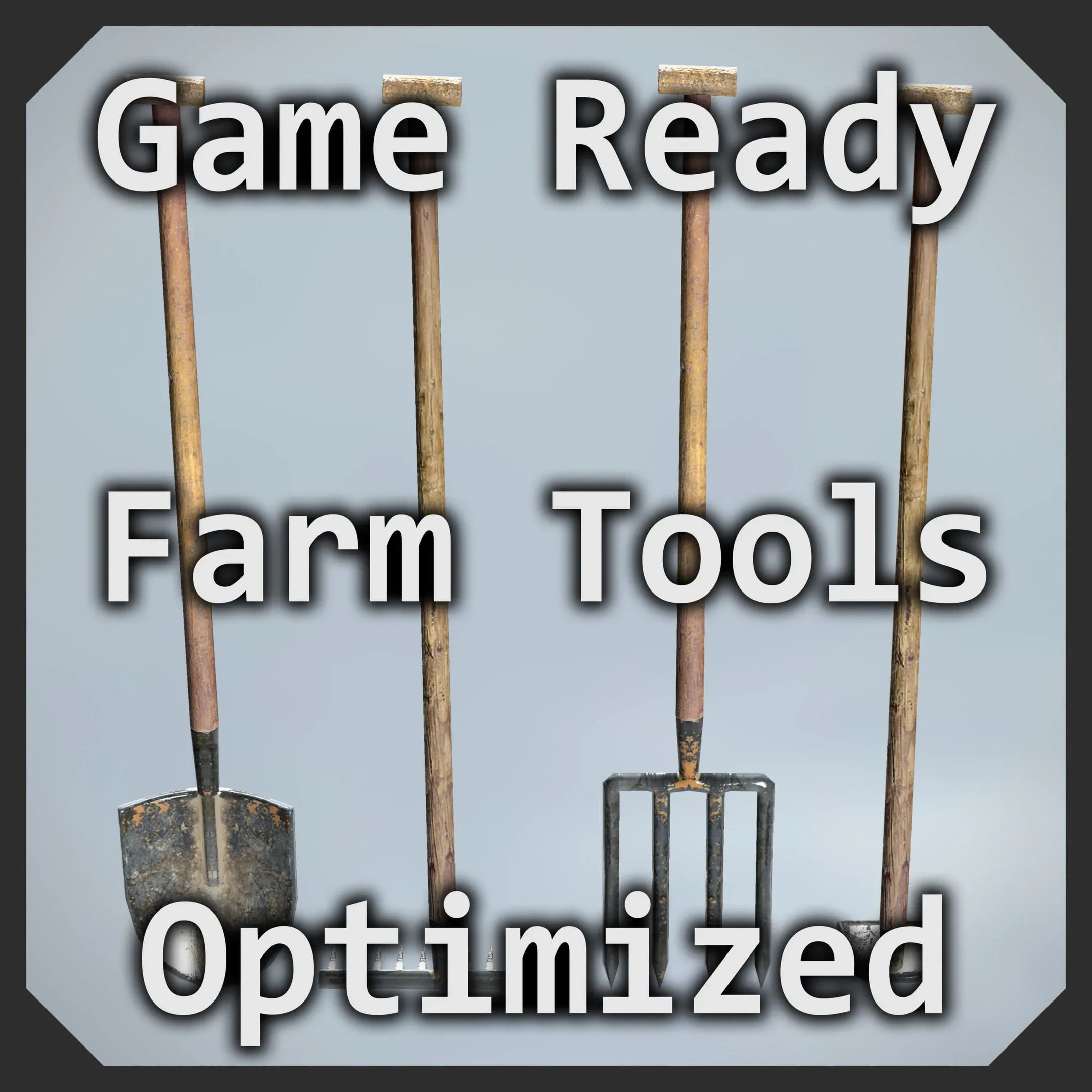 Game Ready Model LP Farm Tools Set 01