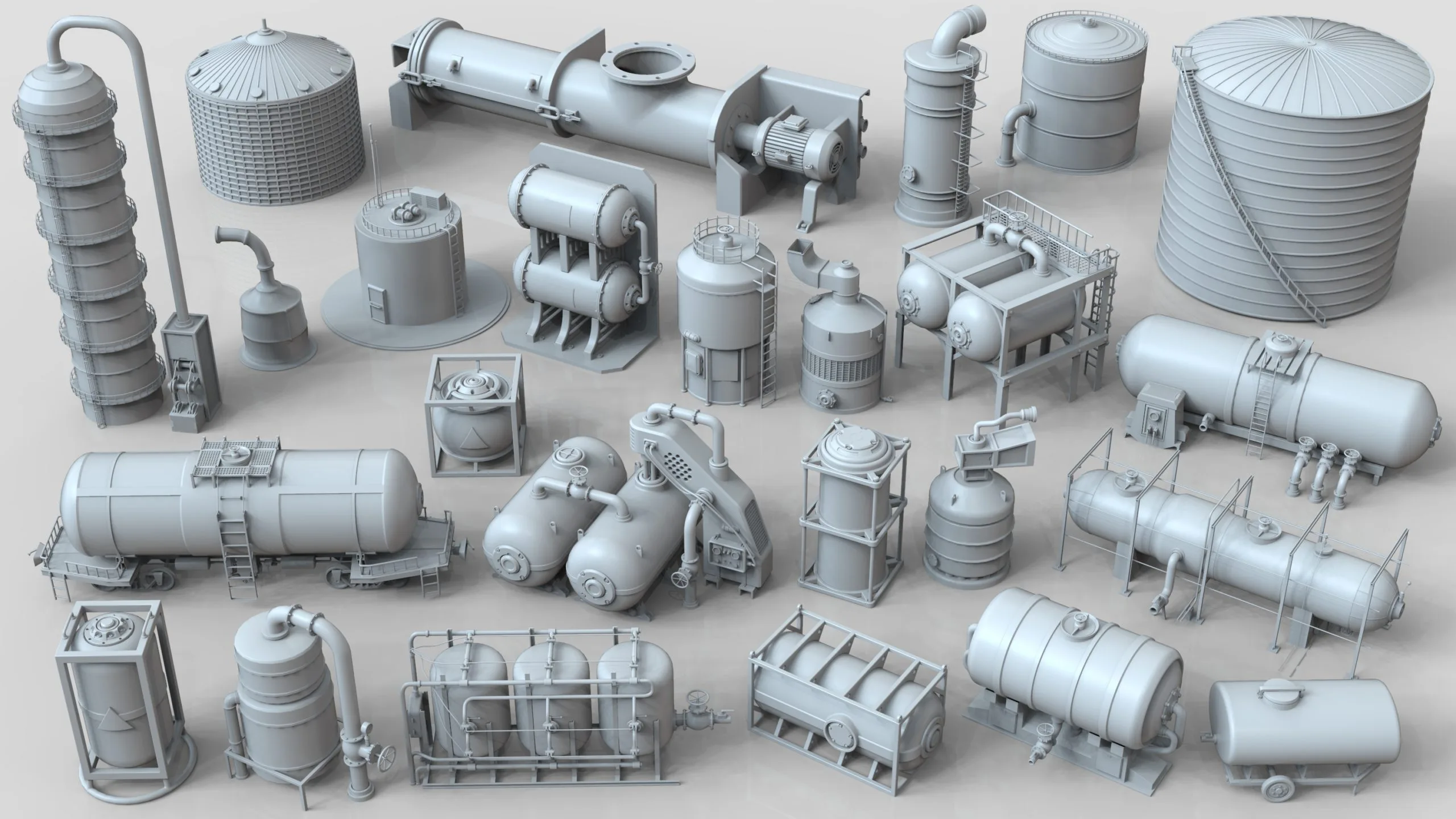 Industrial Tanks Part 2 - 25 Pieces
