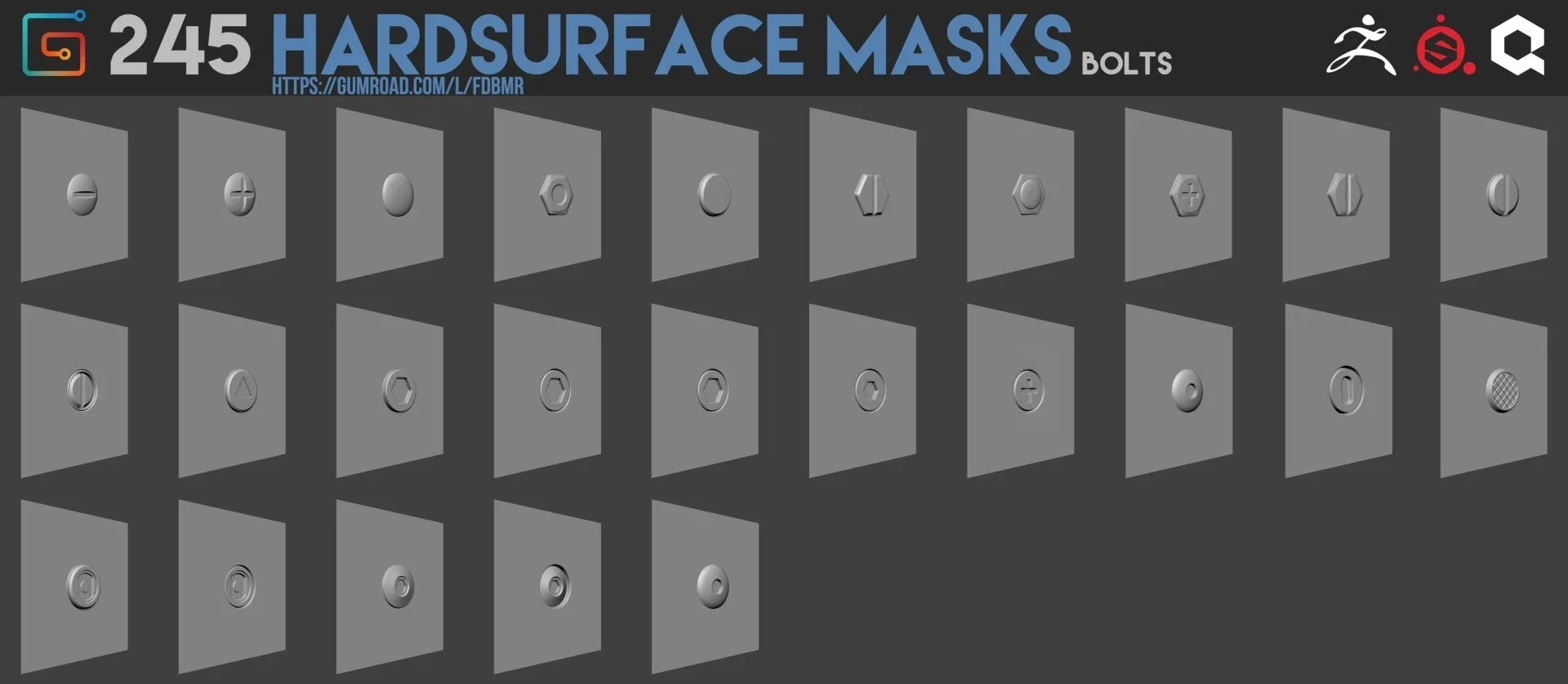 245 Hardsurface Alpha Masks