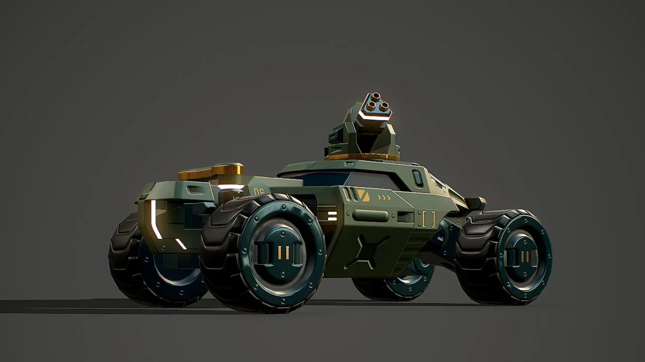 RTS SCI-FI Buggy - Game Ready