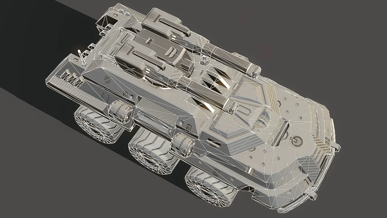 RTS SCI-FI Light Tank | Troop Transport - Game Ready
