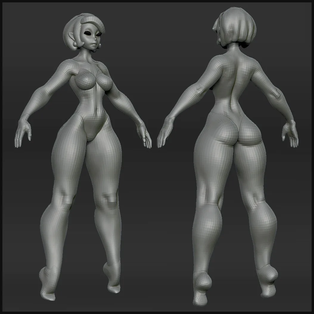 Basemesh - Stylized Female