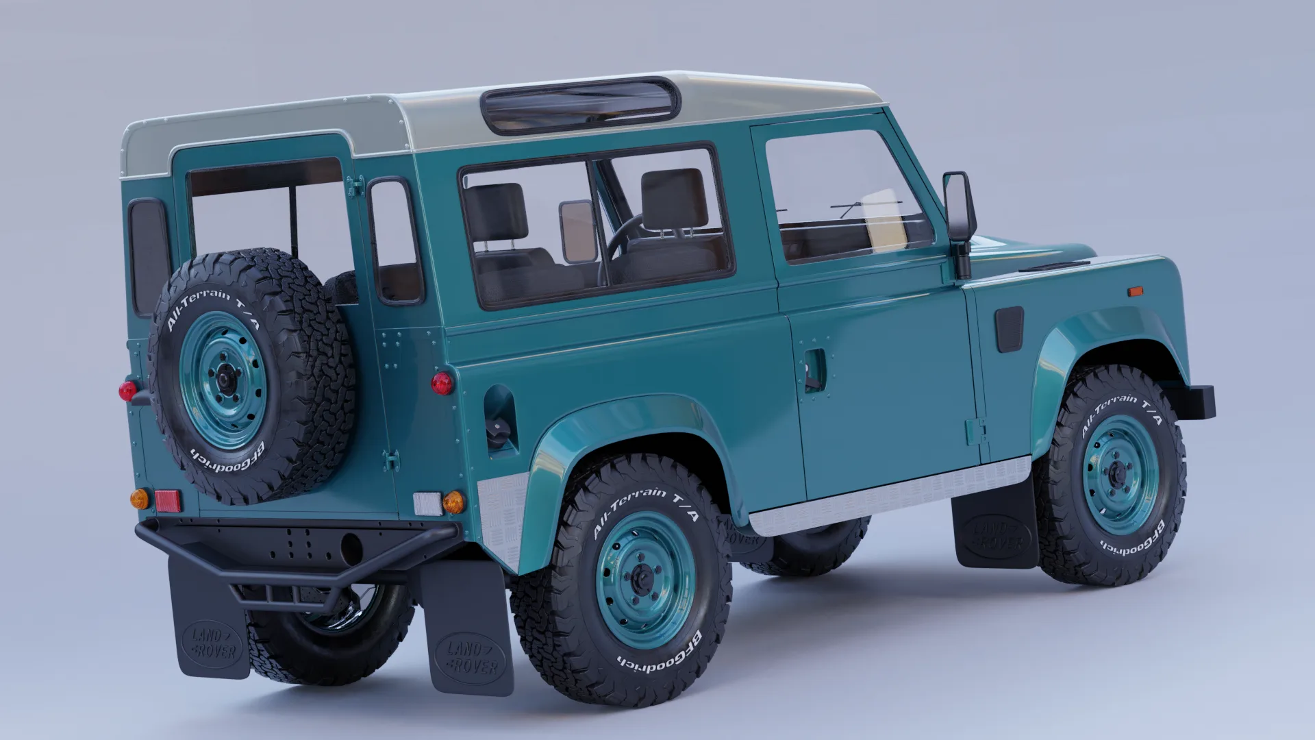 Land Rover Defender 90 - Rigged Car