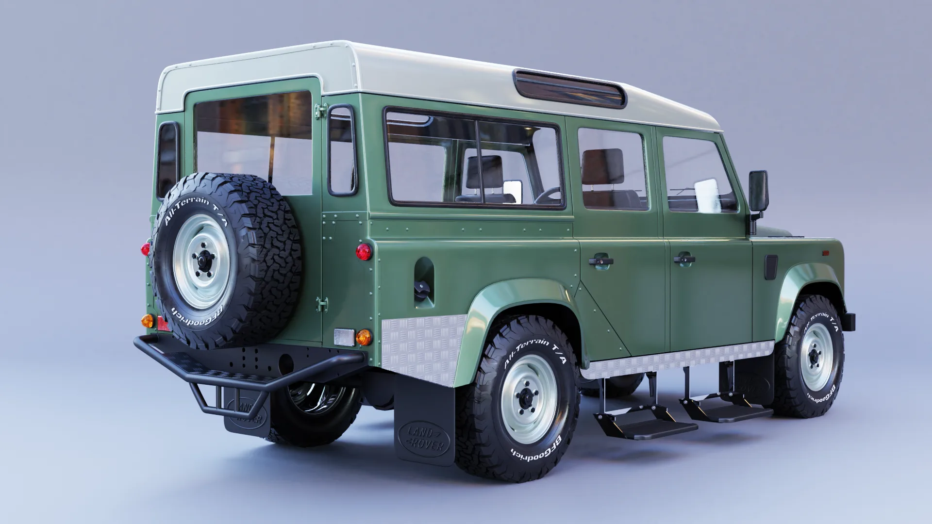 Land Rover Defender 110 - Rigged Car