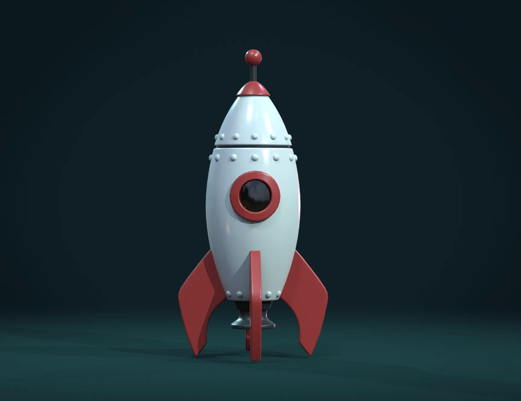 Cartoon Rocket PBR