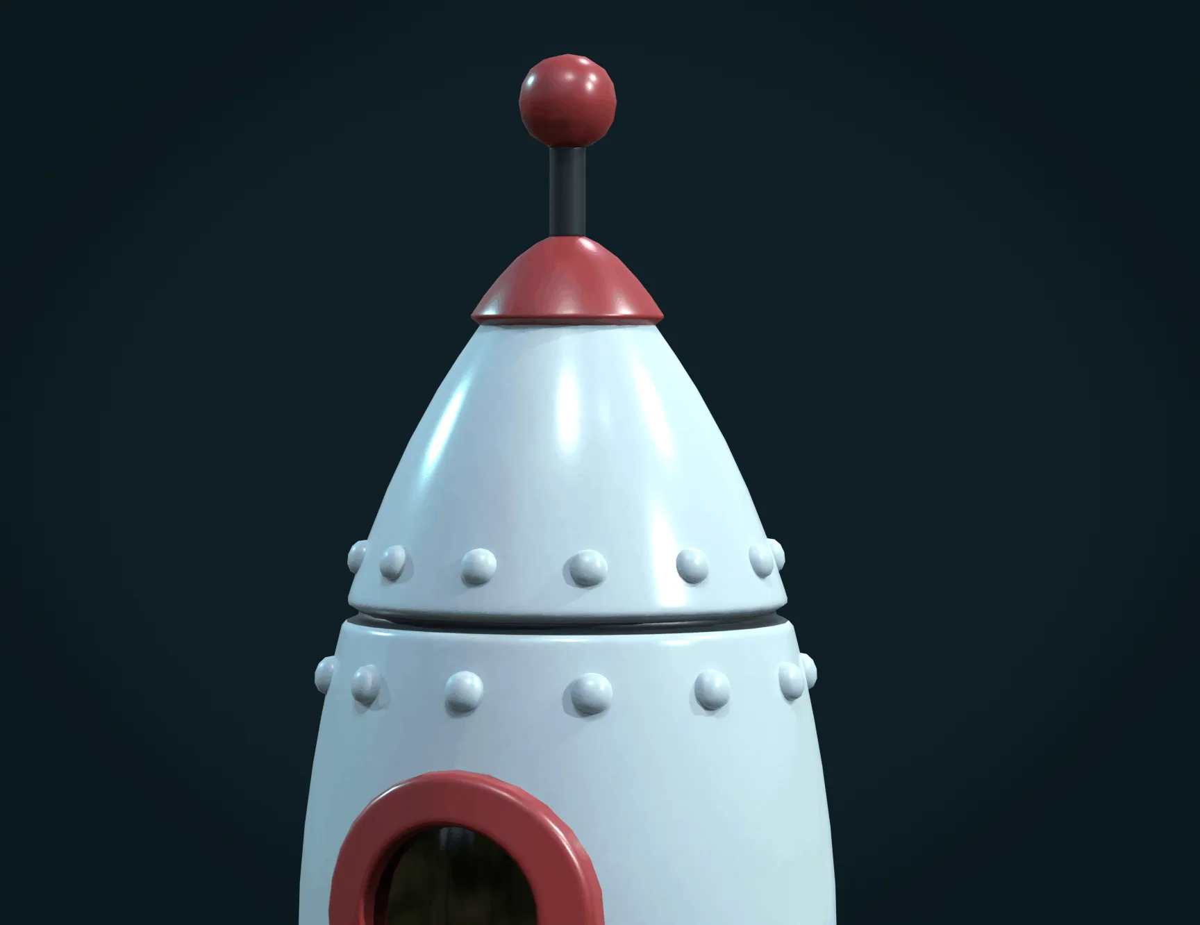 Cartoon Rocket PBR