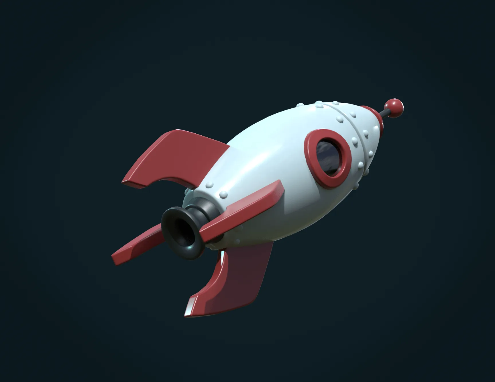 Cartoon Rocket PBR