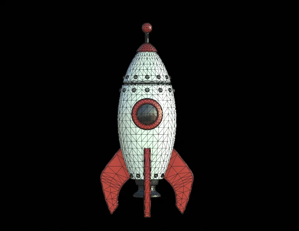 Cartoon Rocket PBR