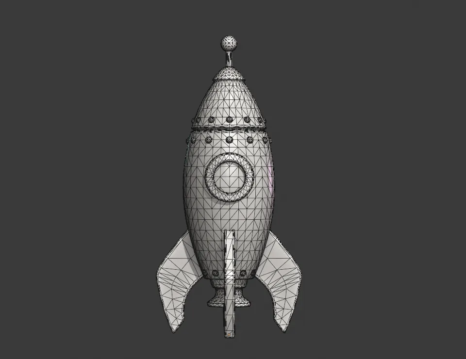 Cartoon Rocket PBR