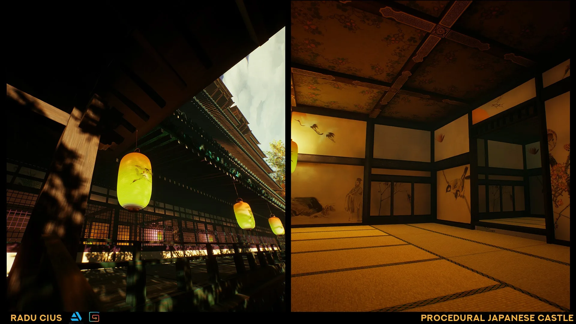 Houdini Tutorial Procedural Japanese Castle in Unreal Engine 4