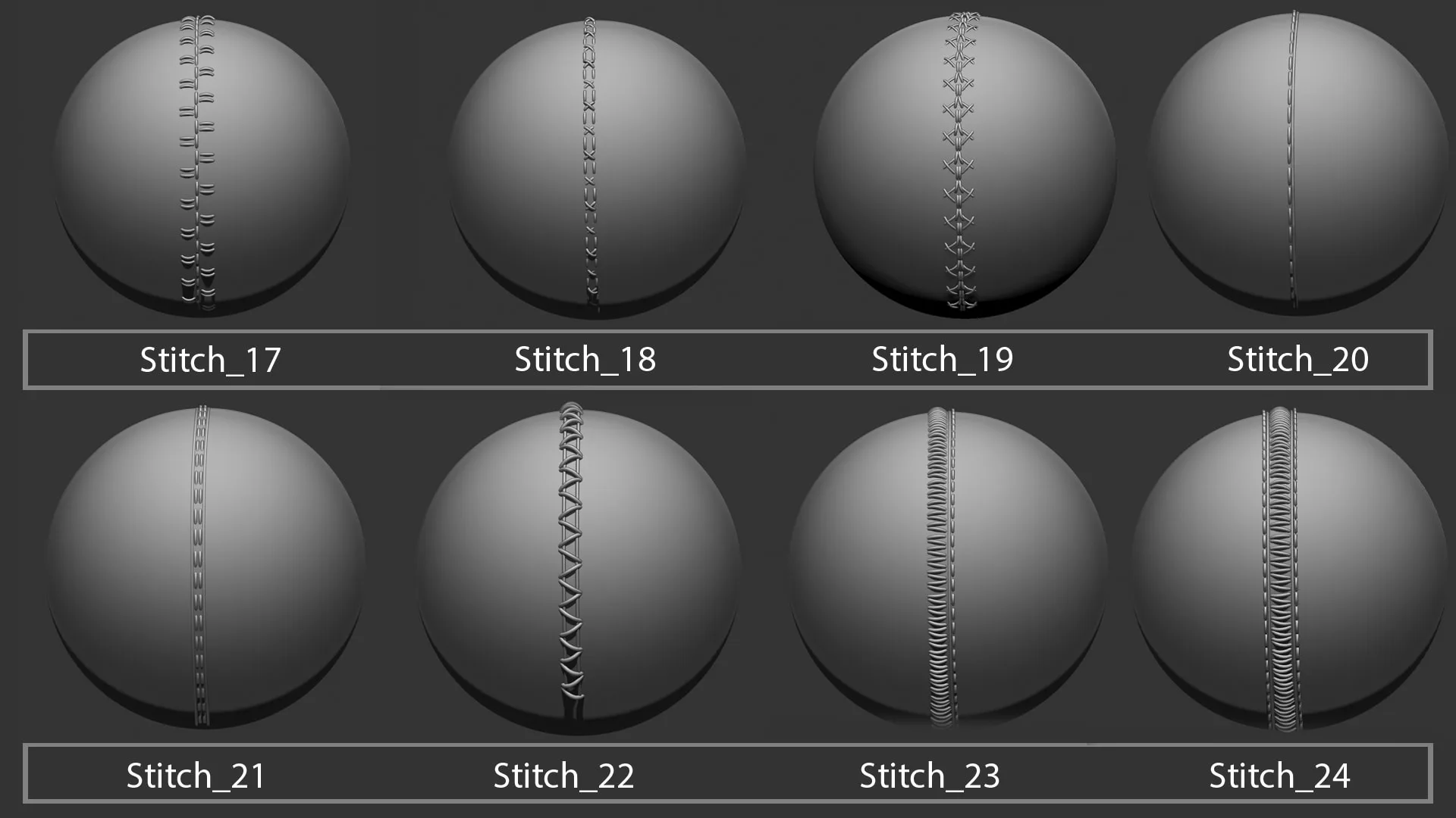 30 IMM Stitches/Sewing Brush for Zbrush