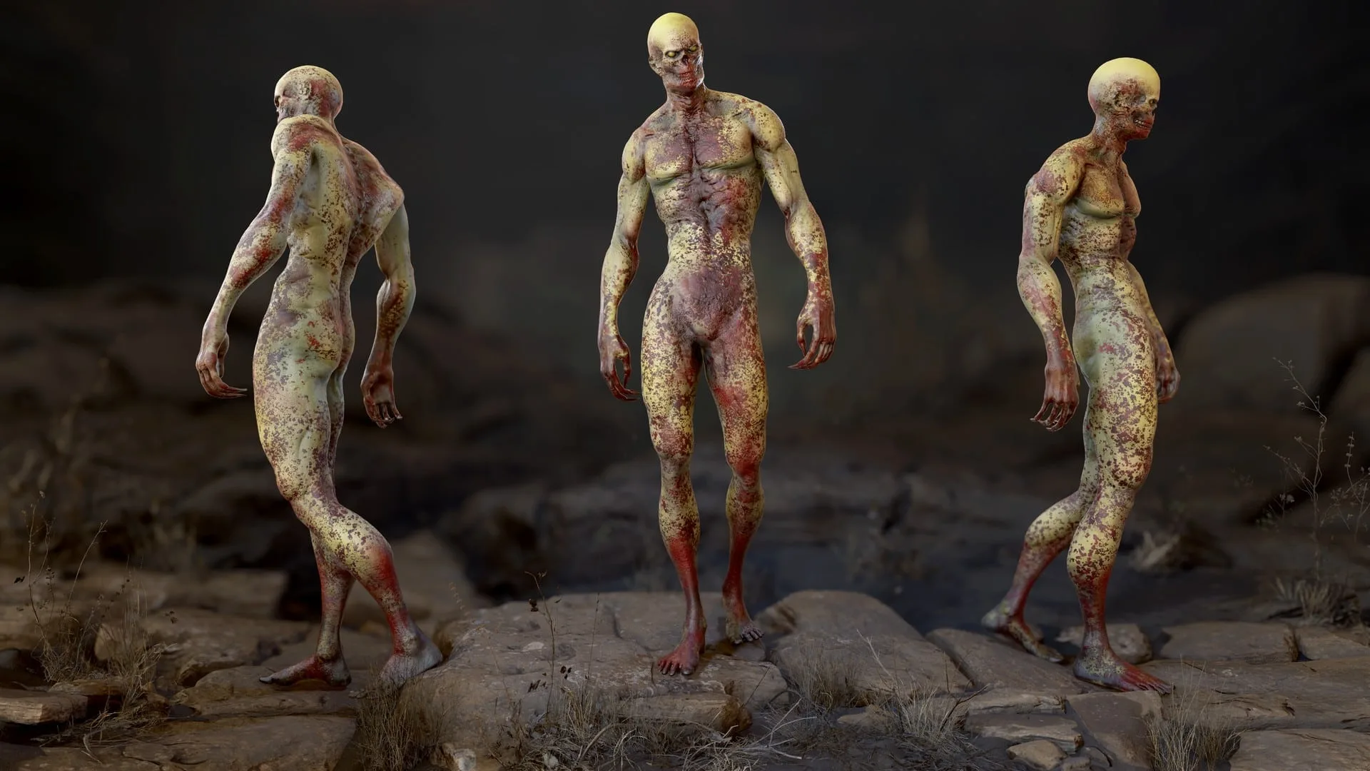 Zombie Mutant - Game Ready