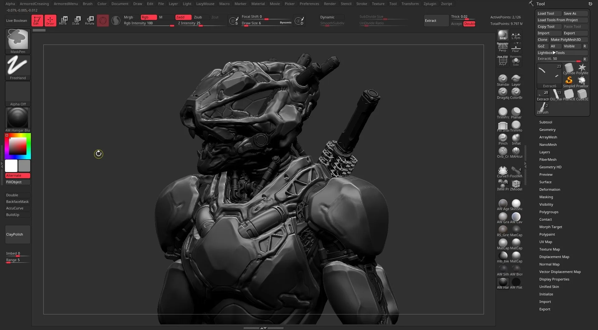 Make a Robot Concept with ZBrush