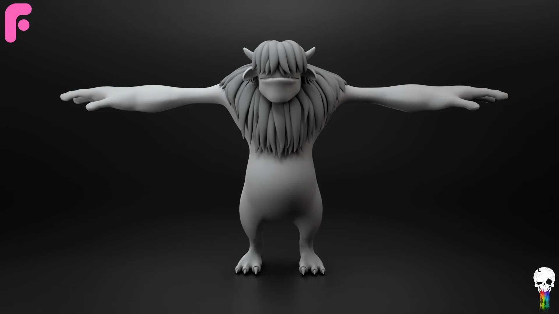 Cartoon Monster Basemesh