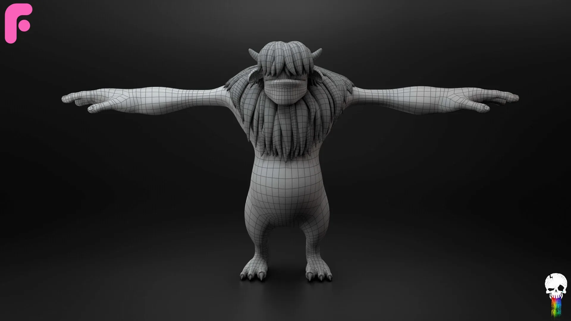 Cartoon Monster Basemesh