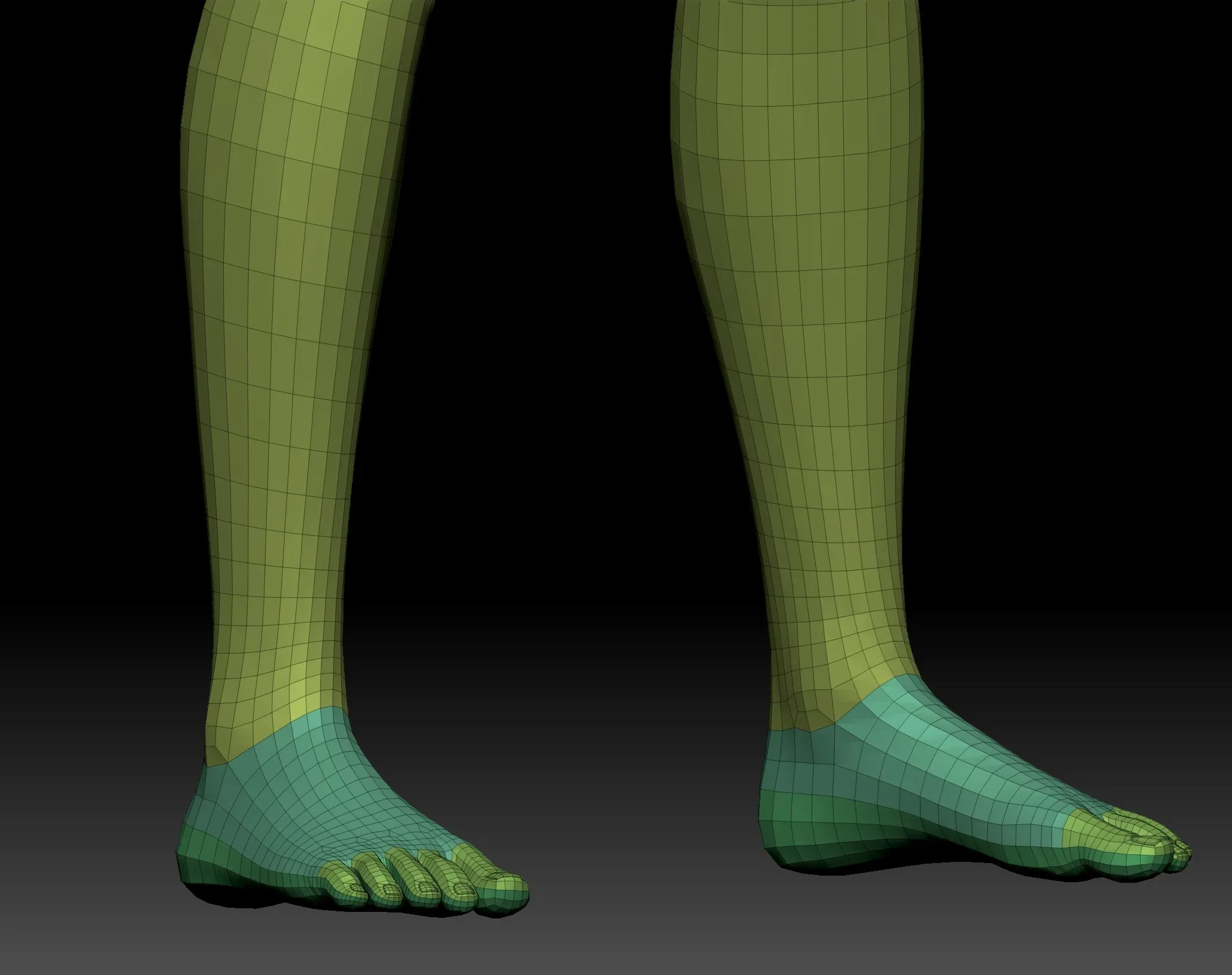 Body Parts Basemeshes Only for Zbrush