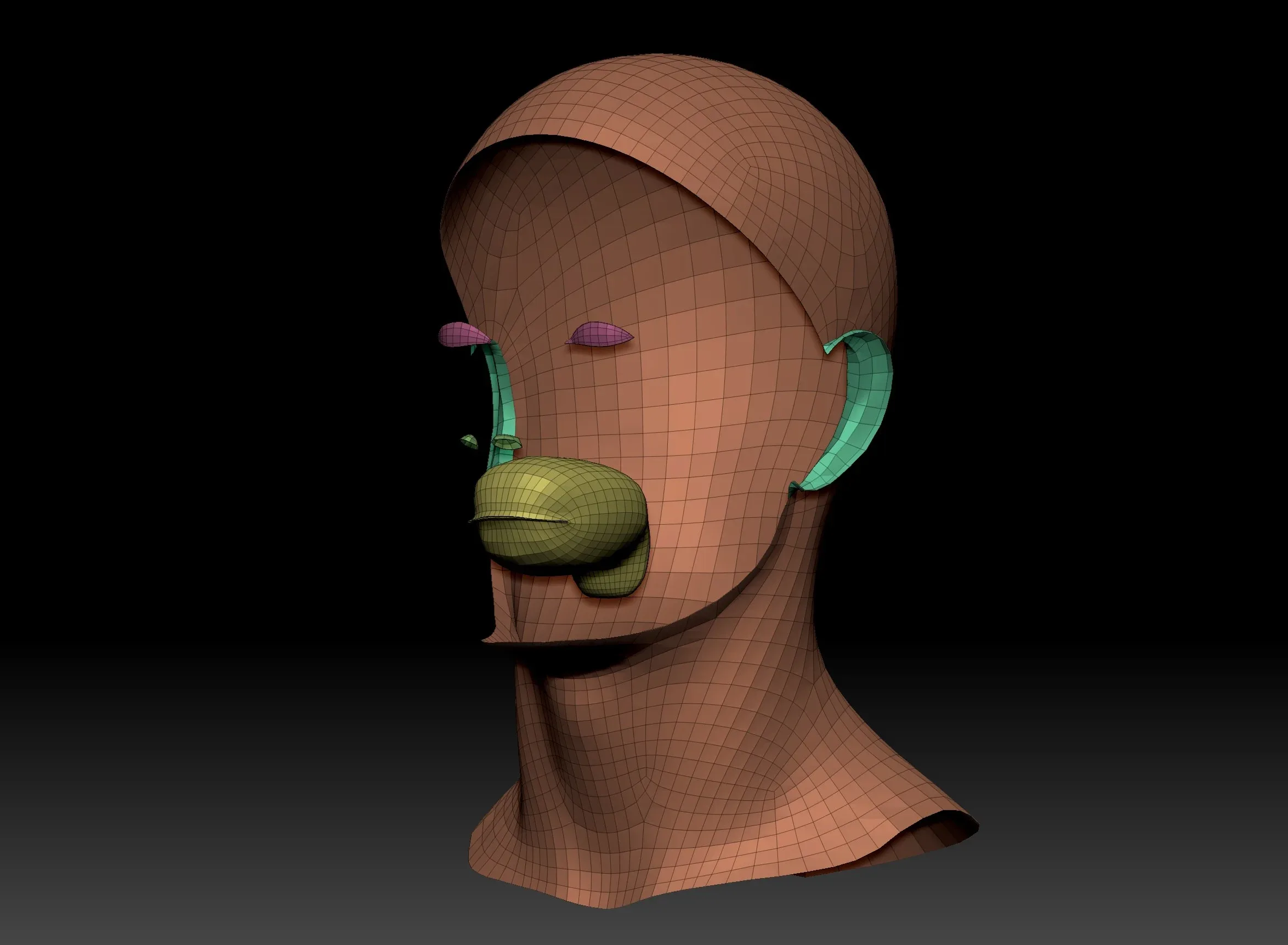 Body Parts Basemeshes Only for Zbrush