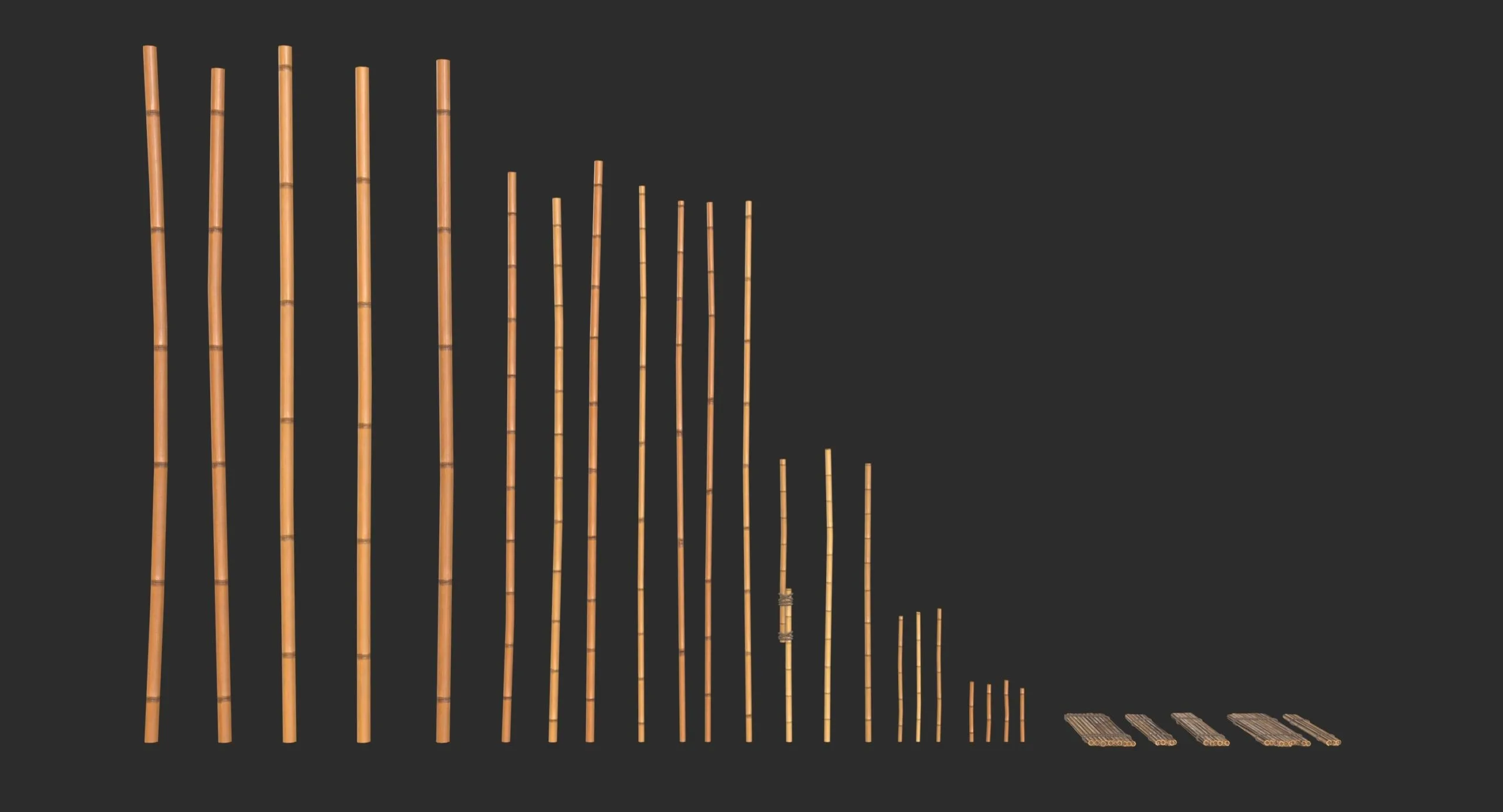 Modular Wooden Stakes & Planks