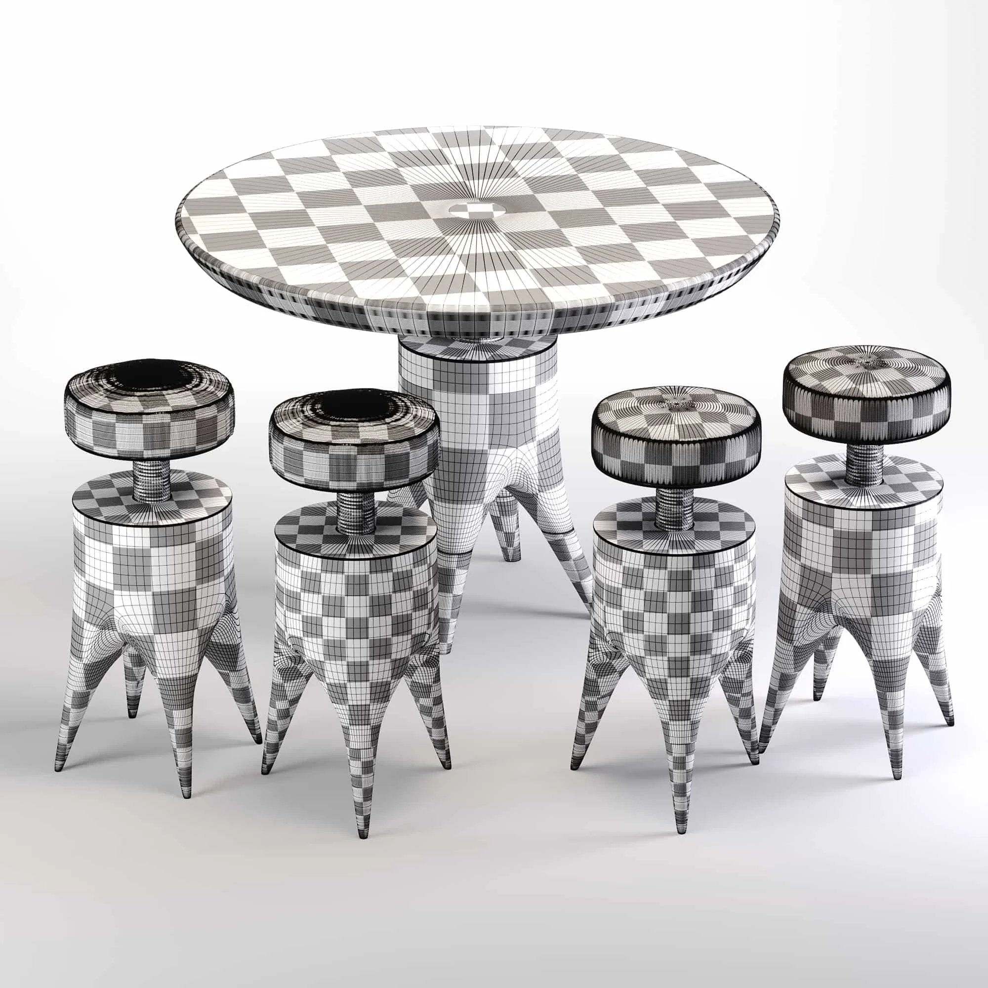 Mushroom Table & Molar Stool