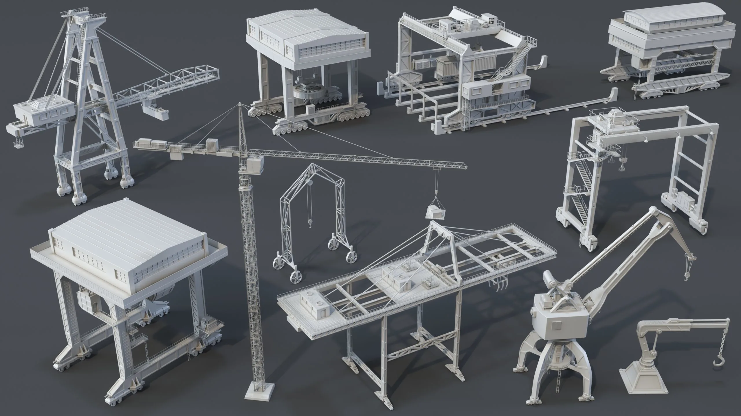 Cranes 3D Model