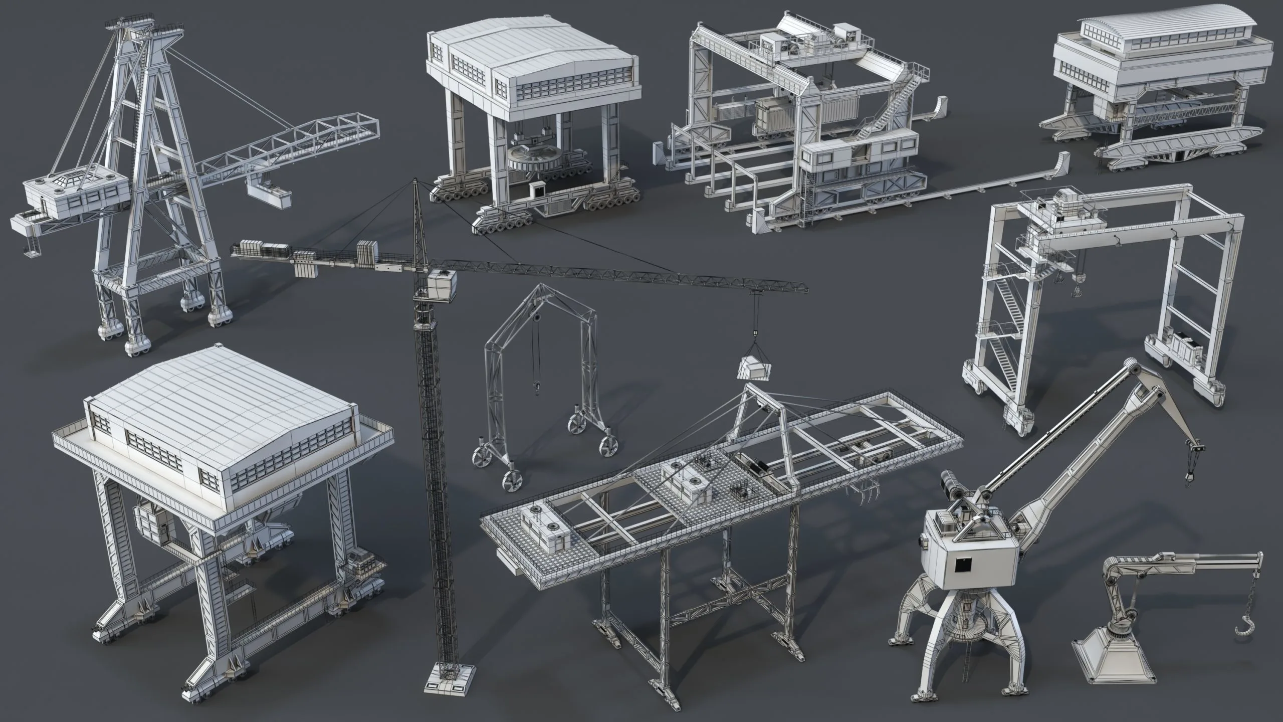 Cranes 3D Model