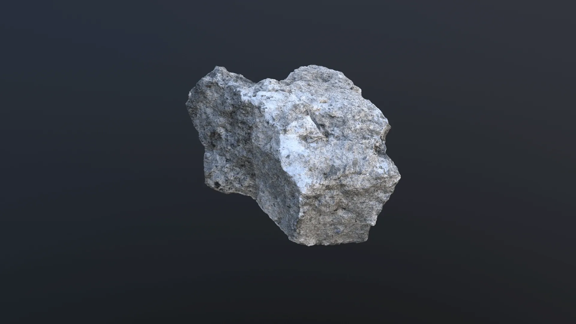 Small Granite Rock - 3D Scan Game Ready