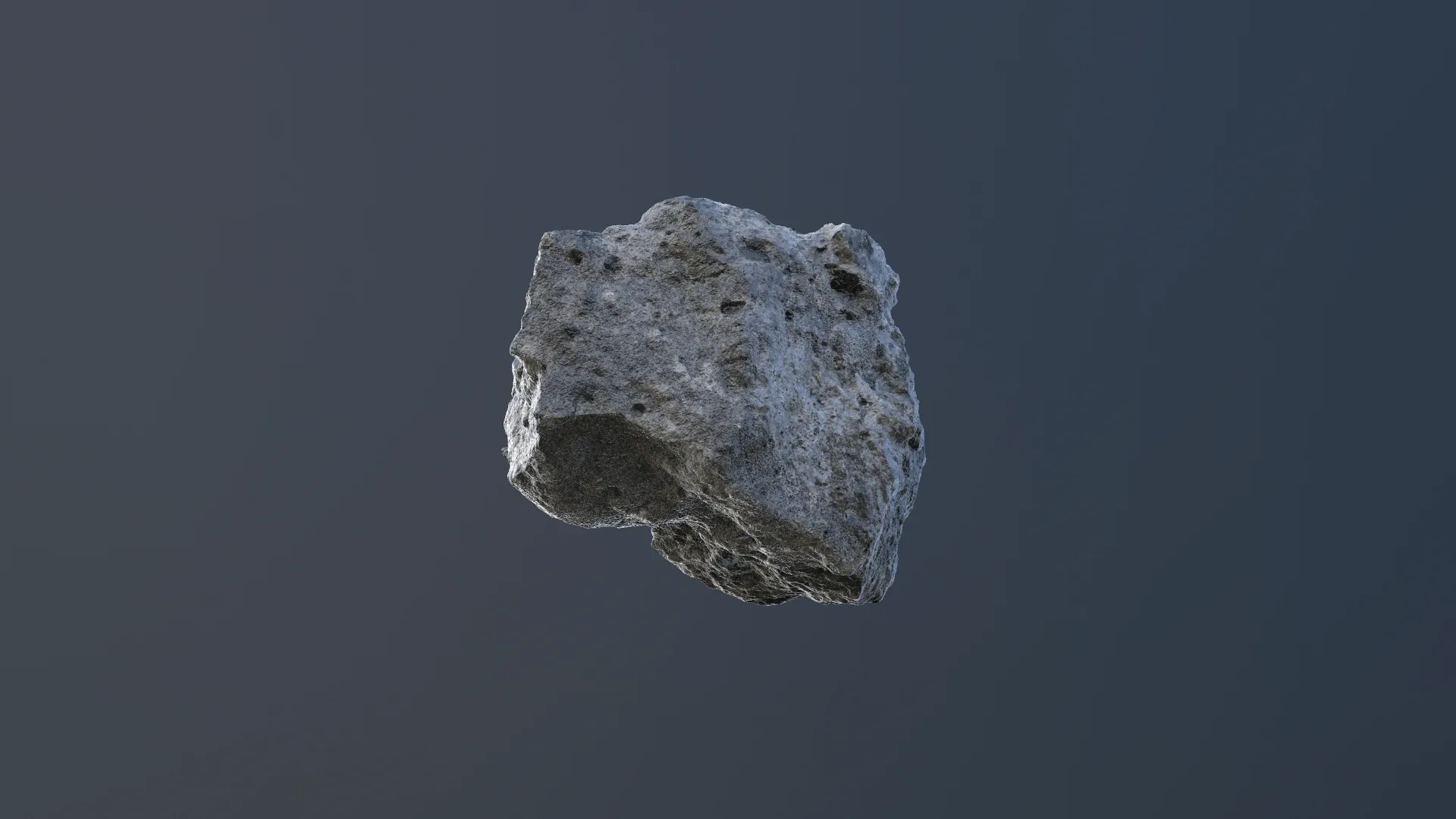 Small Granite Rock - 3D Scan Game Ready