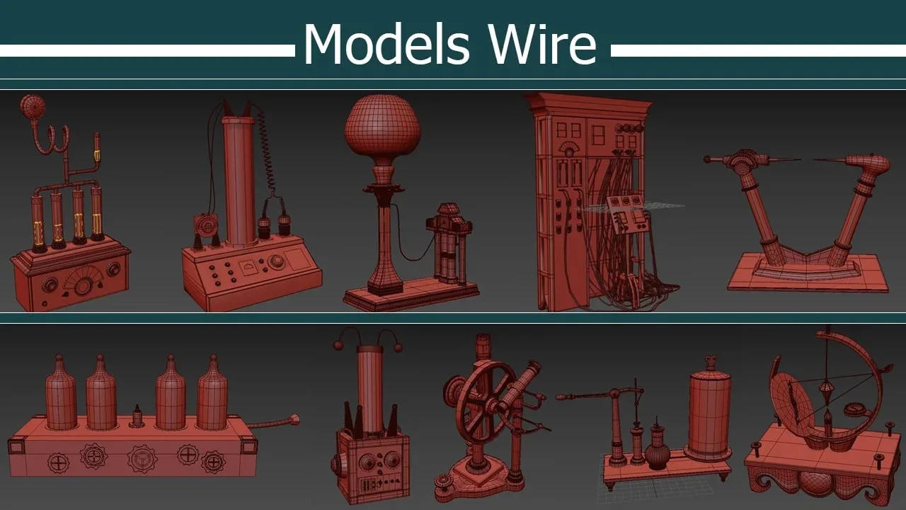 Mad Laboratory Models Pack For Vray