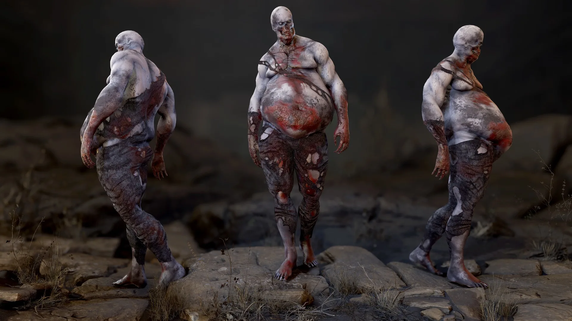Fat Zombie - Rigged